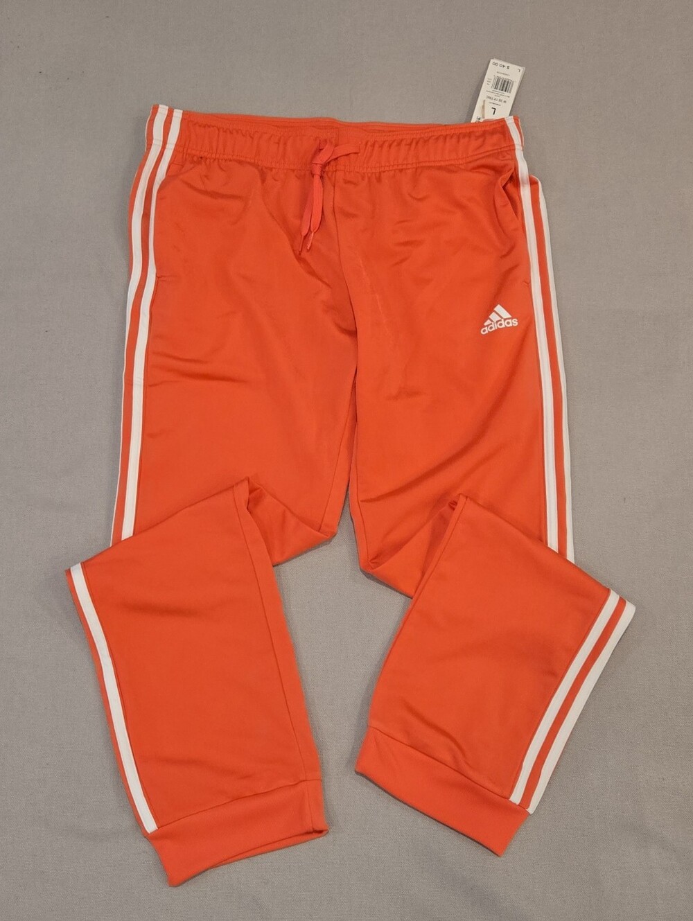 Adidas Women's Multi Sport Track Pants Coral Size Large Slim Fit Tapered